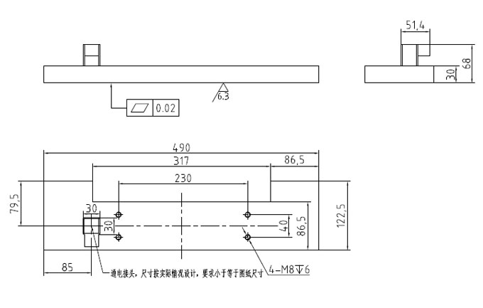 机械手强力无剩磁吸盘式华体网页版登录入口_华体（中国）
尺寸图